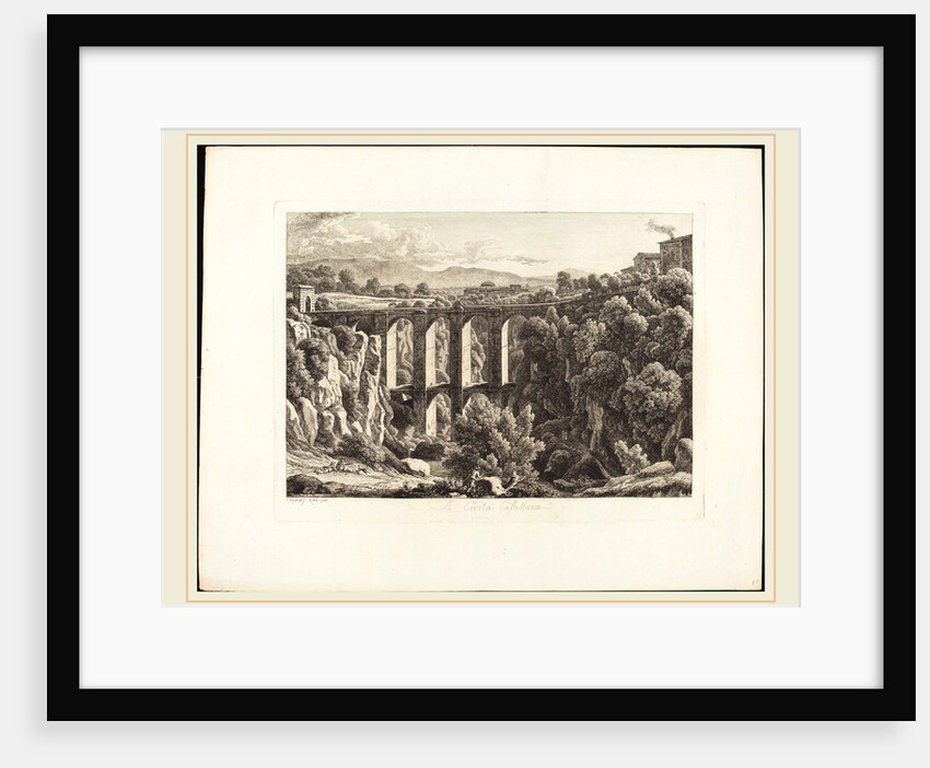 A Cività Castellana, 1794 by Johann Christian Reinhart