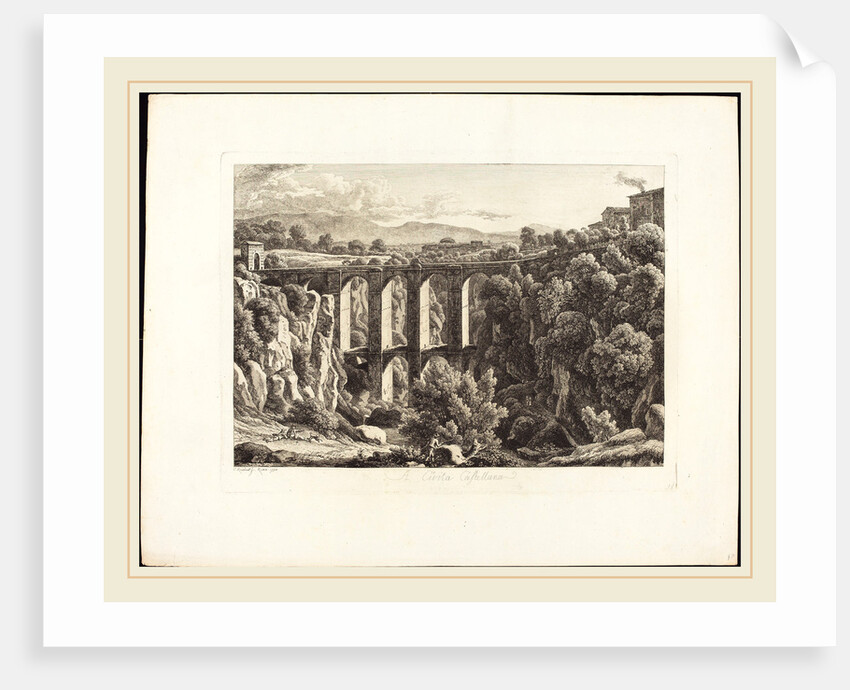 A Cività Castellana, 1794 by Johann Christian Reinhart