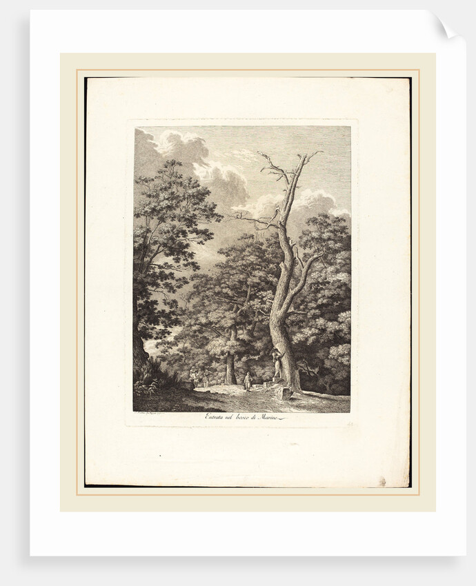 Entrata nel bosco di Marino, 1792 by Jacob Wilhelm Mechau