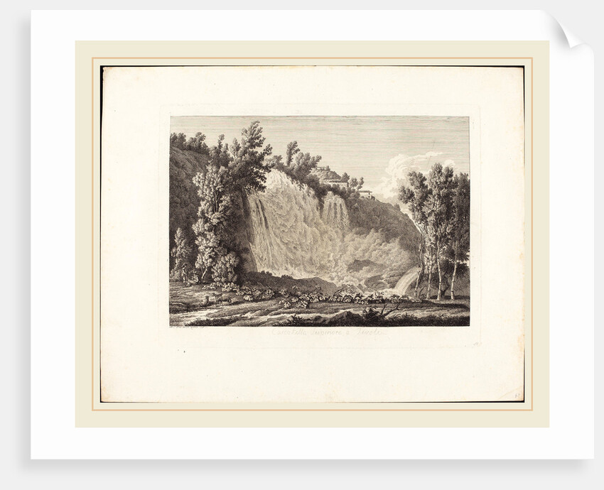 Cascatella Superiore a Tivoli, 1796 by Albert Christoph Dies
