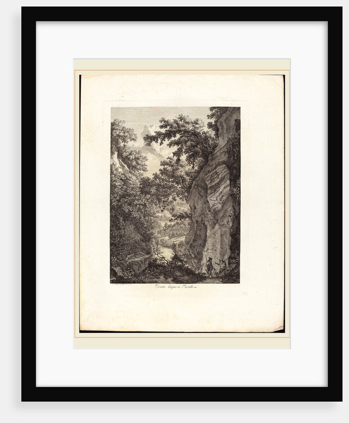 Ponte Lupo a Tivoli, 1792 by Albert Christoph Dies