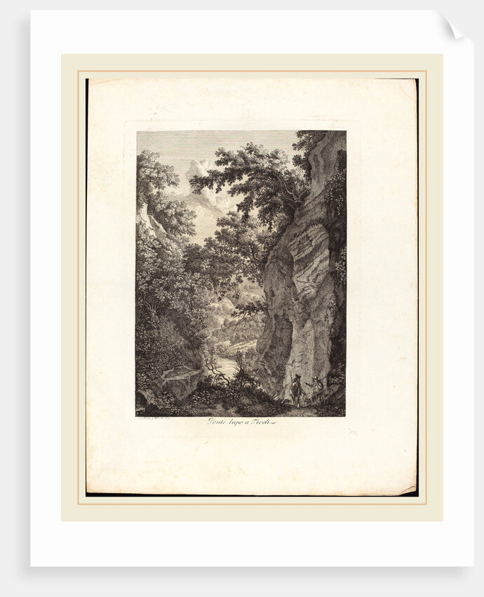 Ponte Lupo a Tivoli, 1792 by Albert Christoph Dies