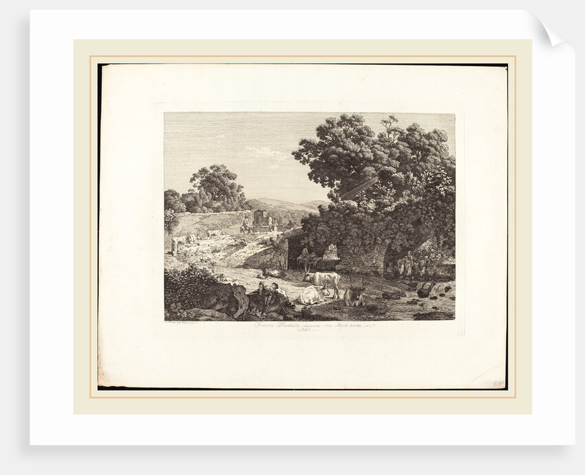 Fontana Blandusia, volgarmente detta Acquoria a Tivoli, 1794 by Jacob Wilhelm Mechau
