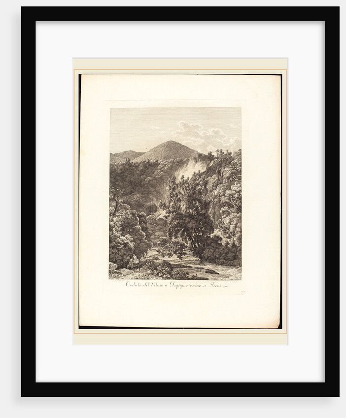 Caduta del Velino a Papigno, vicino a Terni, 1795 by Jacob Wilhelm Mechau