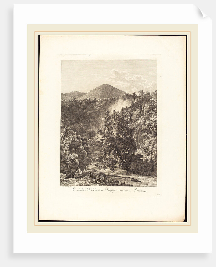 Caduta del Velino a Papigno, vicino a Terni, 1795 by Jacob Wilhelm Mechau