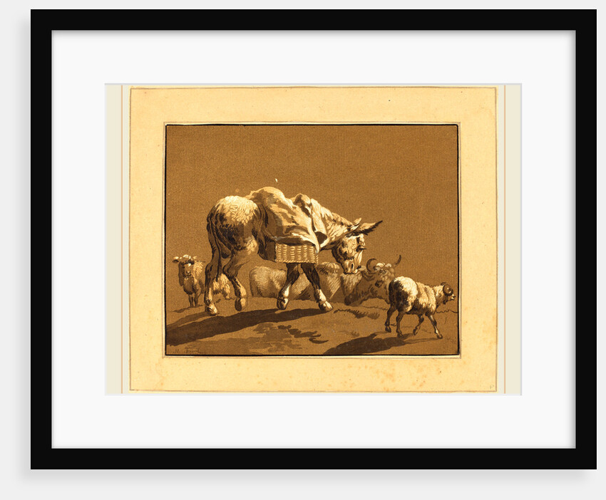 Donkey by Johann Gottlieb Prestel