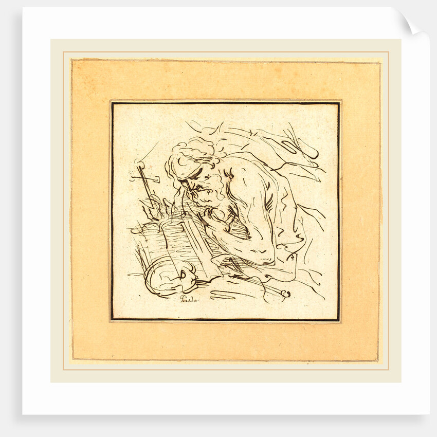 Saint Jerome by Johann Gottlieb Prestel