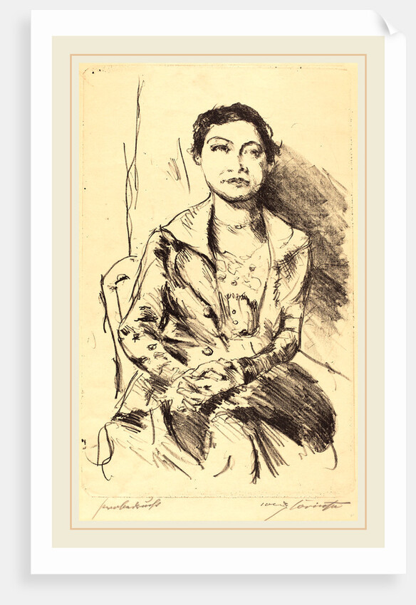 Anneliese Halbe by Lovis Corinth