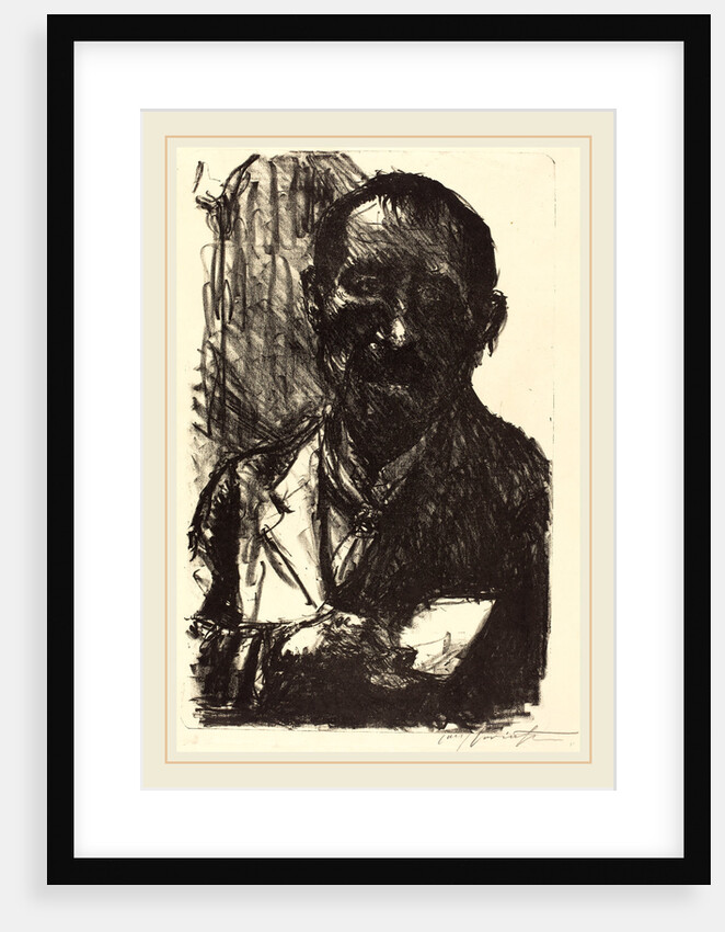Self-Portrait Sketching by Lovis Corinth