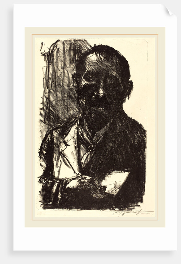 Self-Portrait Sketching by Lovis Corinth
