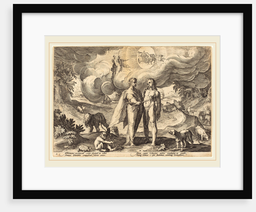Prometheus Creating Man by Workshop of Hendrik Goltzius
