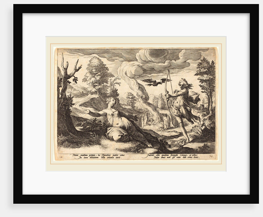 Apollo Killing Coronis by Workshop of Hendrik Goltzius