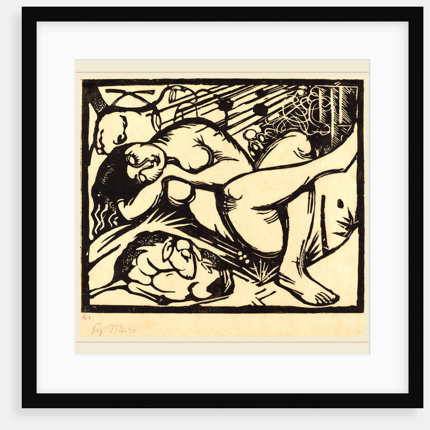 Sleeping Shepherdess by Franz Marc