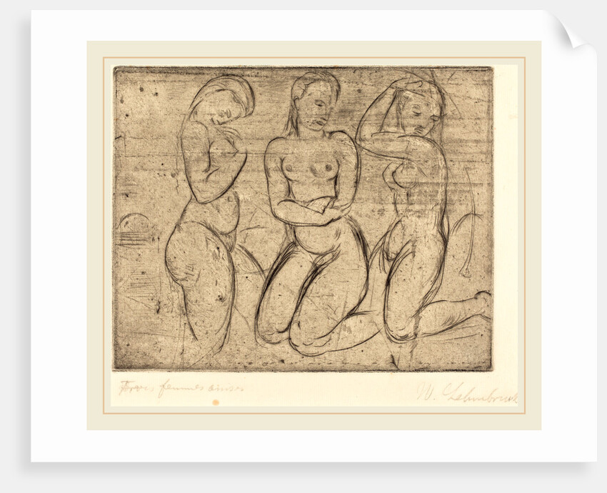 Three Kneeling Women by Wilhelm Lehmbruck