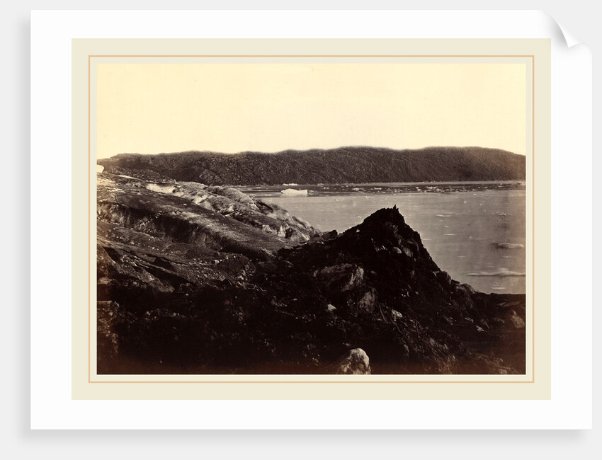 The Arctic Regions: No. 36. The Glacier As Seen Flowing Or Being Forced Down Between The Hills, Ploughing Up A Moraine Of Earth And Rocks, Twenty To Thirty Feet High, 1869 by Dunmore and Critcherson