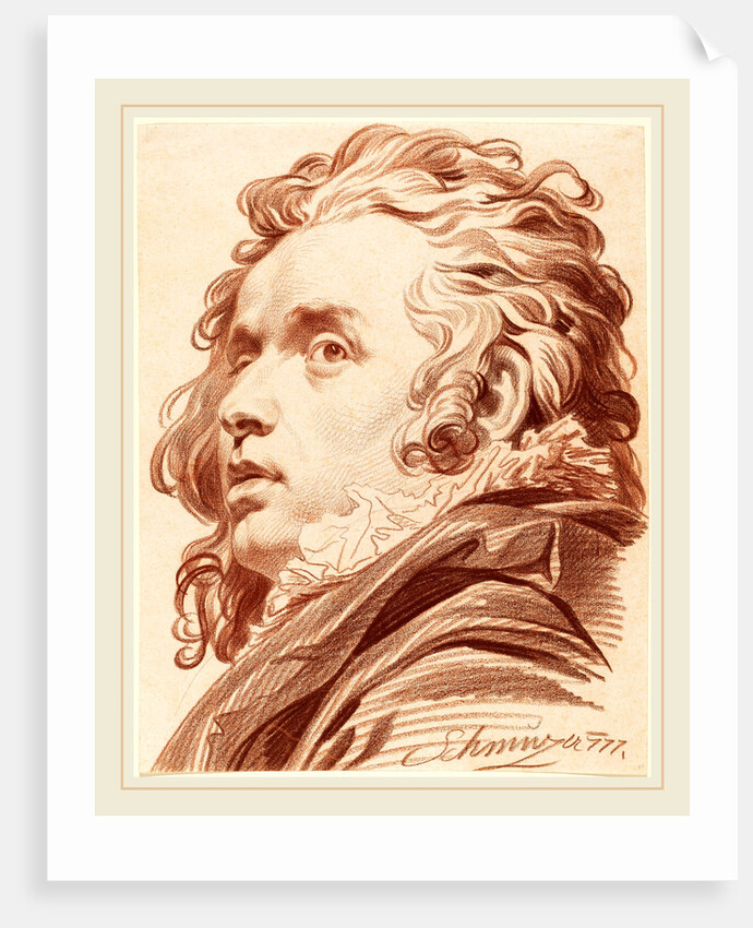 A Young Man with Flowing Hair, 1777 by Jacob Matthias Schmutzer