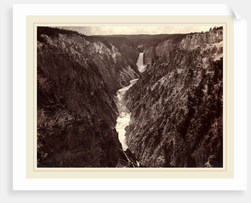 Grand Canyon of the Yellowstone and Falls, c. 1884 by F. Jay Haynes