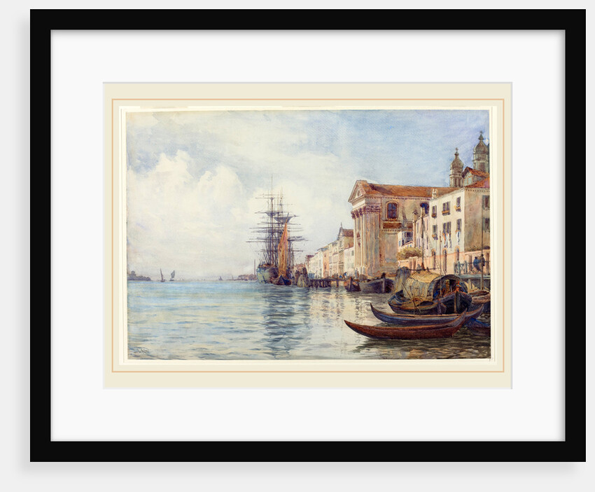 The Giudecca Canal with Shipping near the Chiesa dei Gesuati, 1880s by David Law