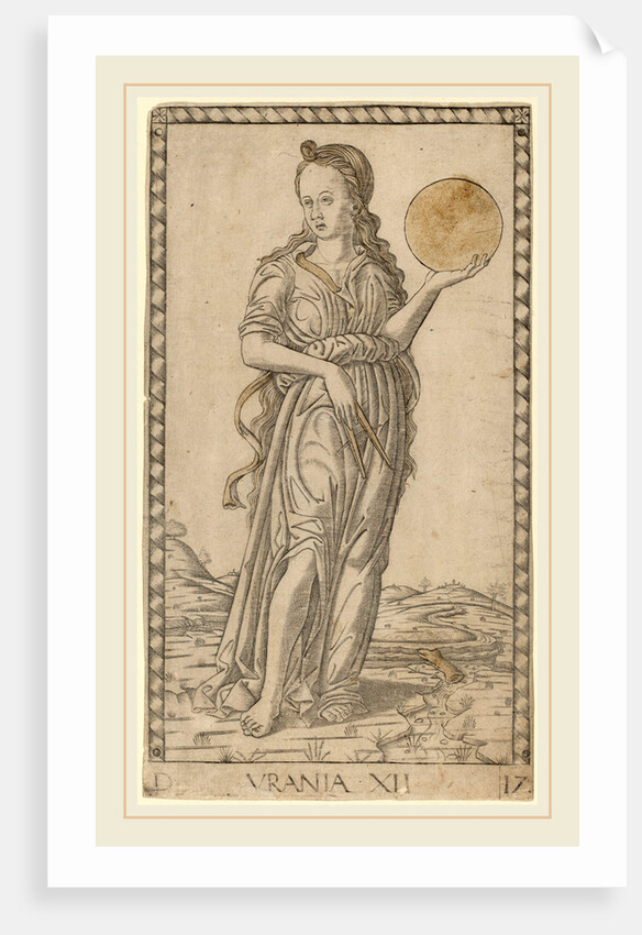 Urania, c. 1465 by Master of the E-Series Tarocchi
