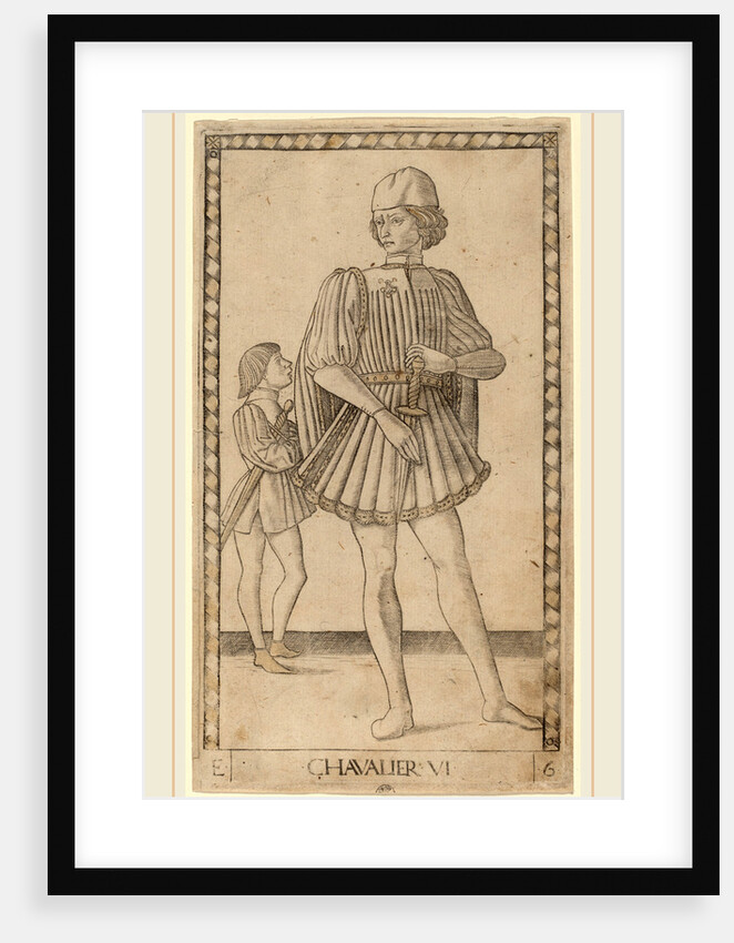 Chavalier, c. 1465 by Master of the E-Series Tarocchi