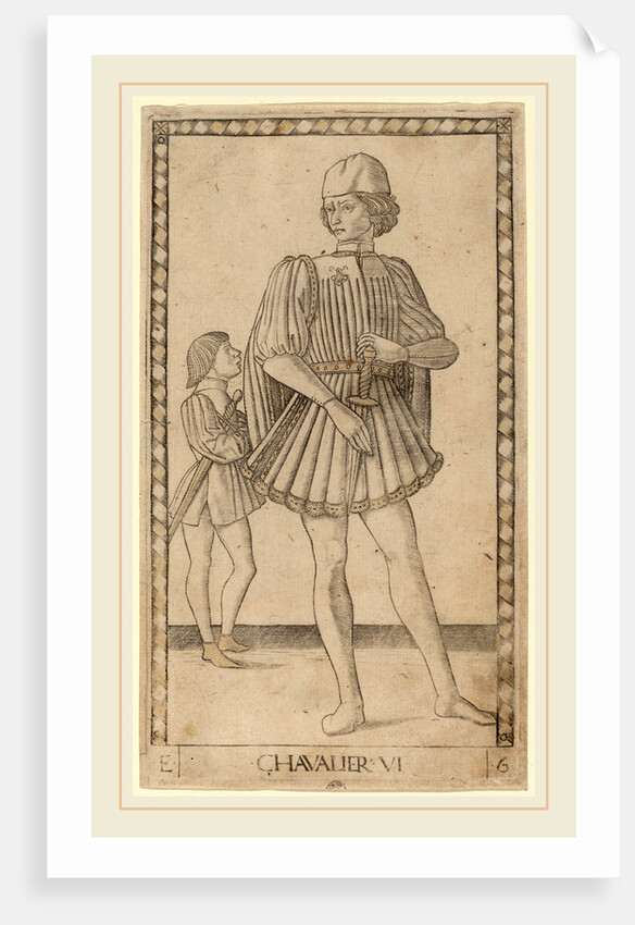 Chavalier, c. 1465 by Master of the E-Series Tarocchi