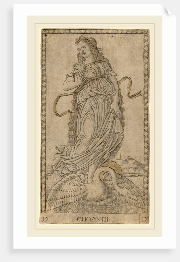 Clio, c. 1465 by Master of the E-Series Tarocchi
