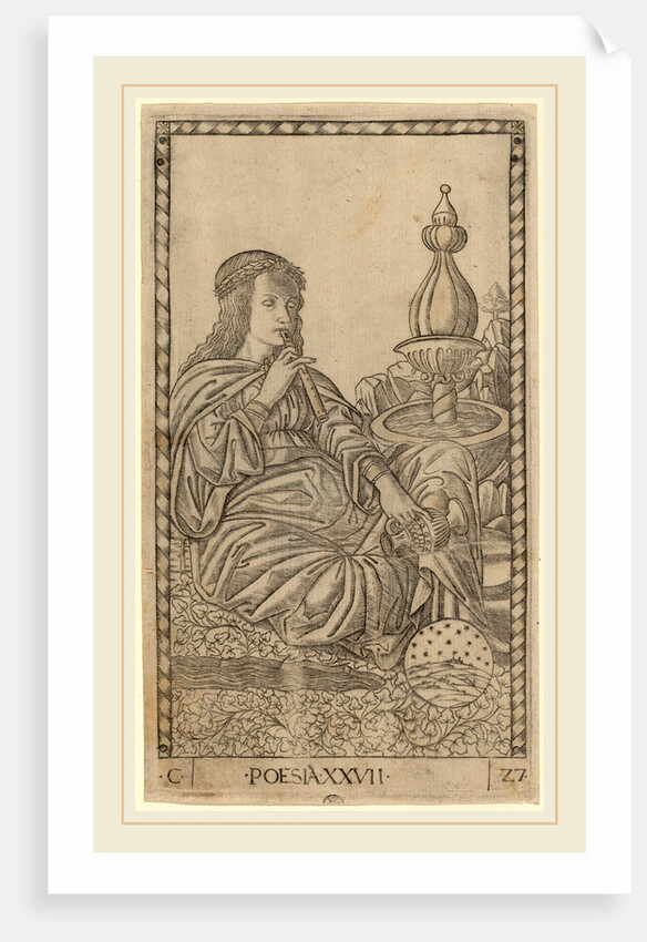 Poesia, c. 1465 by Master of the E-Series Tarocchi