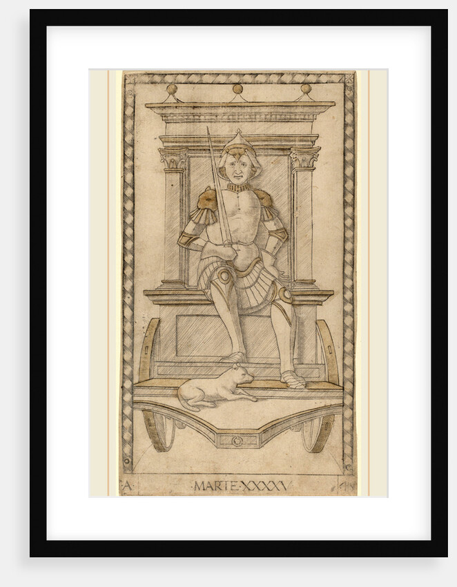 Marte, c. 1465 by Master of the E-Series Tarocchi