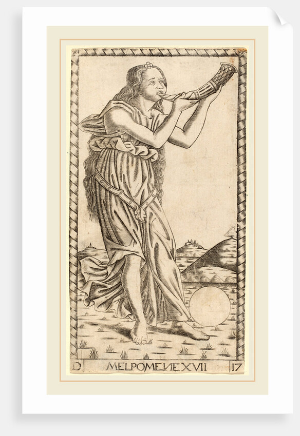 Melpomene, probably c. 1470 by Master of the S-Series Tarocchi
