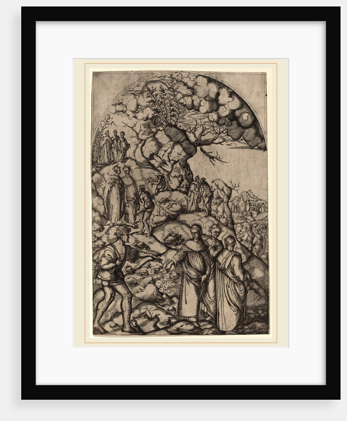 Saint Filippo Benizzi Healing a Beggar by Anonymous