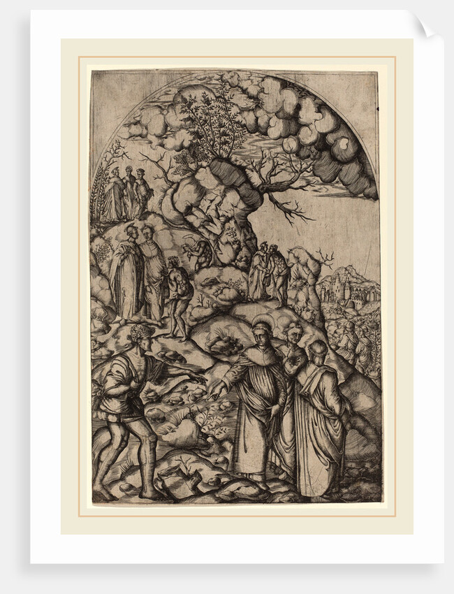 Saint Filippo Benizzi Healing a Beggar by Anonymous