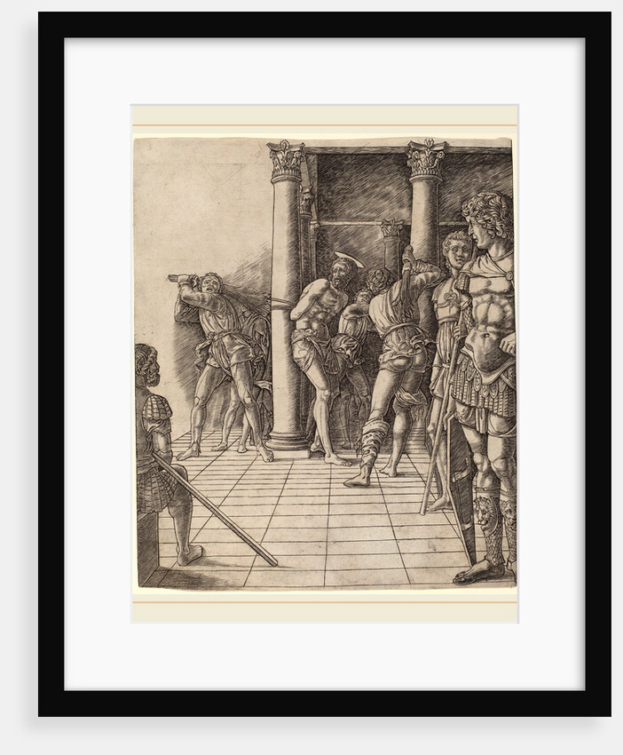 Flagellation of Christ, with the Pavement by Workshop of Andrea Mantegna