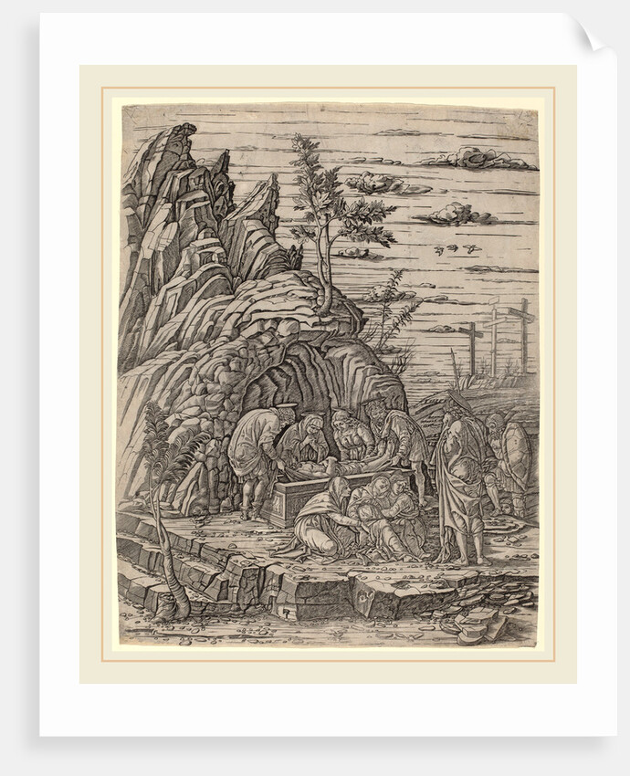 The Entombment with Three Birds by Workshop of Andrea Mantegna