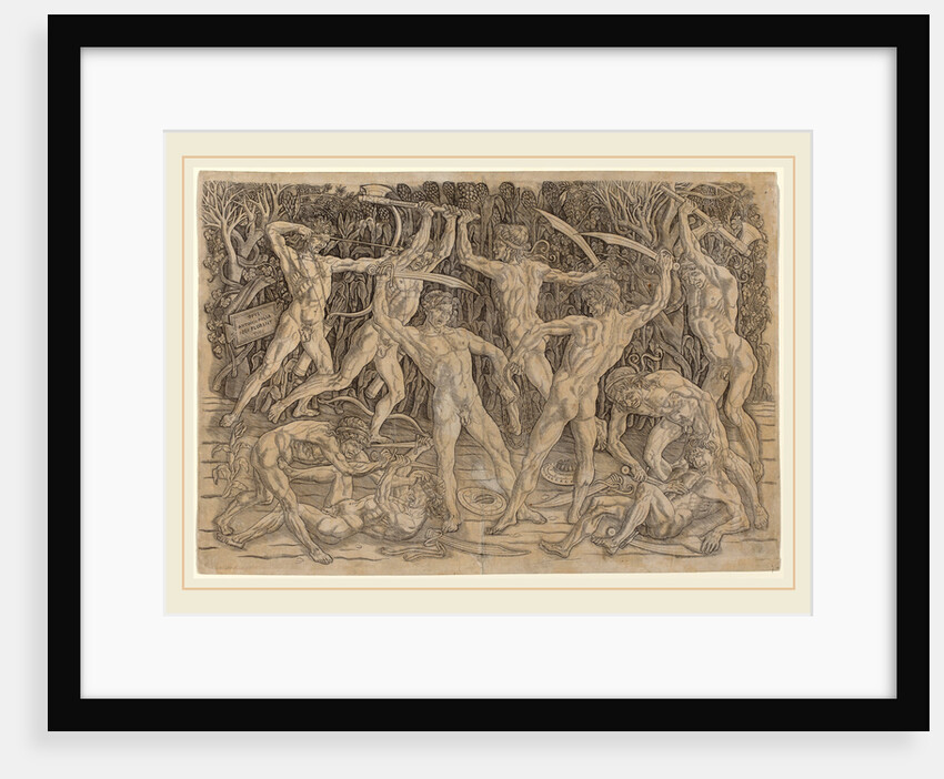 Battle of the Nudes by Antonio del Pollaiuolo