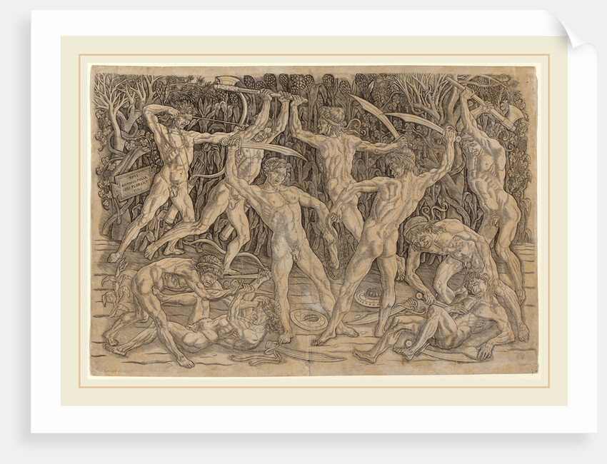 Battle of the Nudes by Antonio del Pollaiuolo