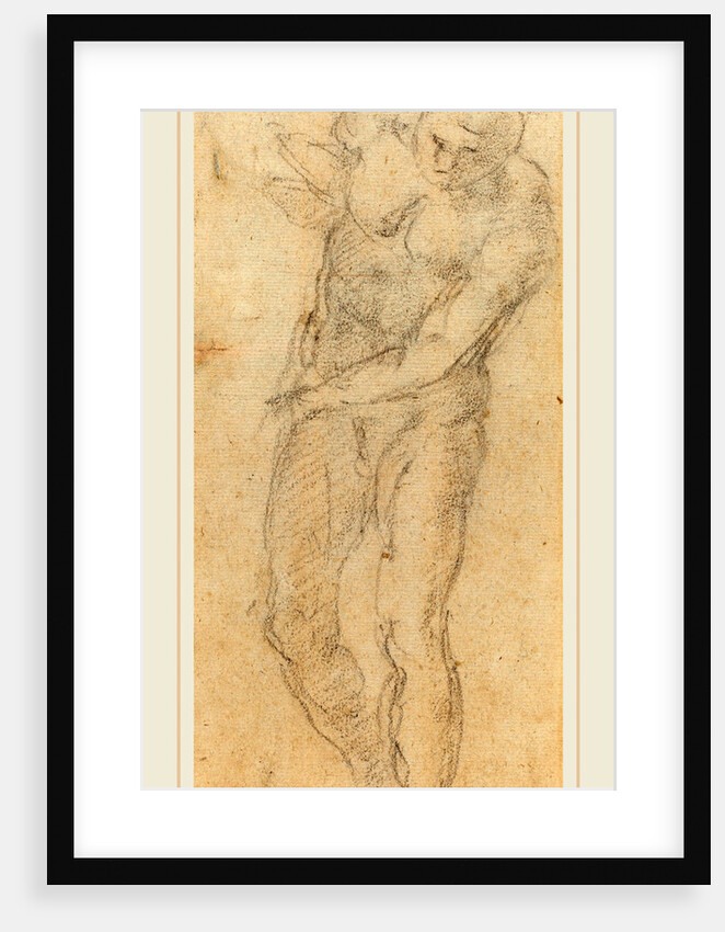 Male Nude verso, c. 1560 by Michelangelo
