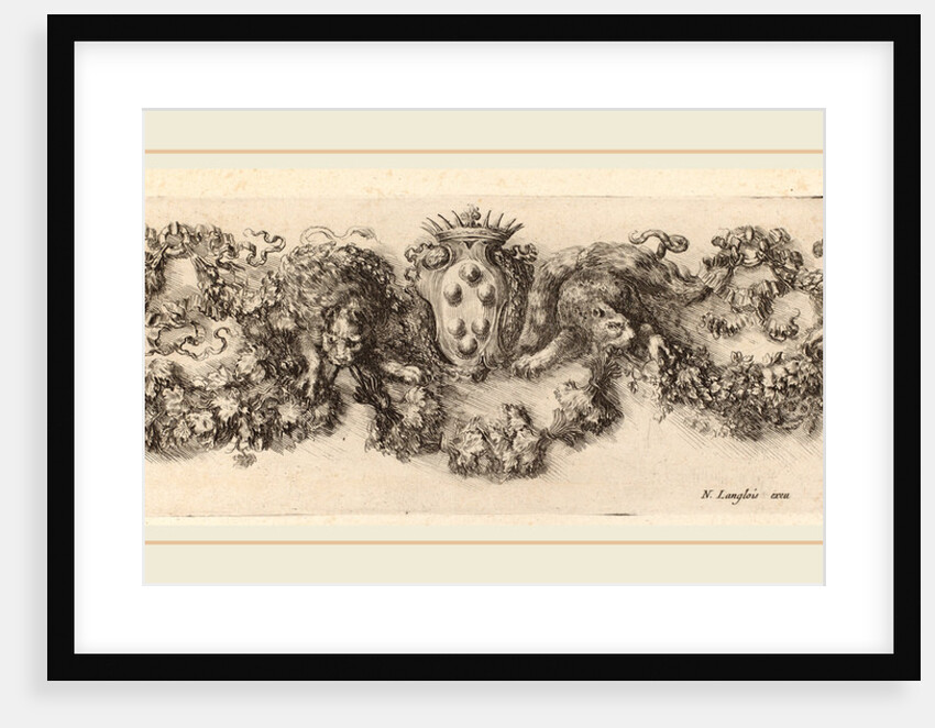 Festoon with Medici Coat of Arms, probably 1648 by Stefano Della Bella