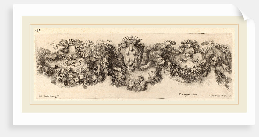 Festoon with Medici Coat of Arms, probably 1648 by Stefano Della Bella