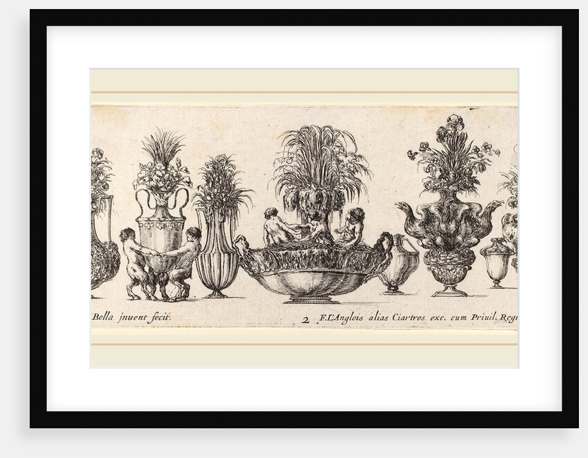 Fantastic Vases, probably 1646 by Stefano Della Bella