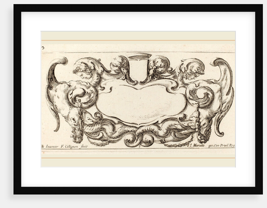 Cartouche, probably 1646 by François Collignon