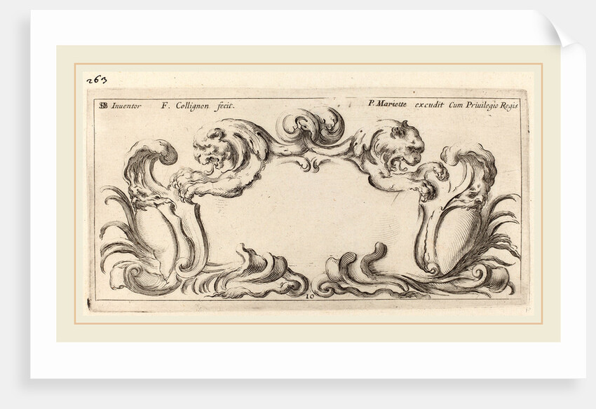 Cartouche, probably 1646 by François Collignon