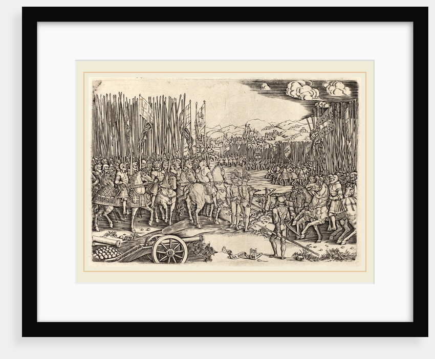 The Two Armies at the Battle of Ravenna, probably c. 1512-1513 by Master NA.DAT with the Mousetrap