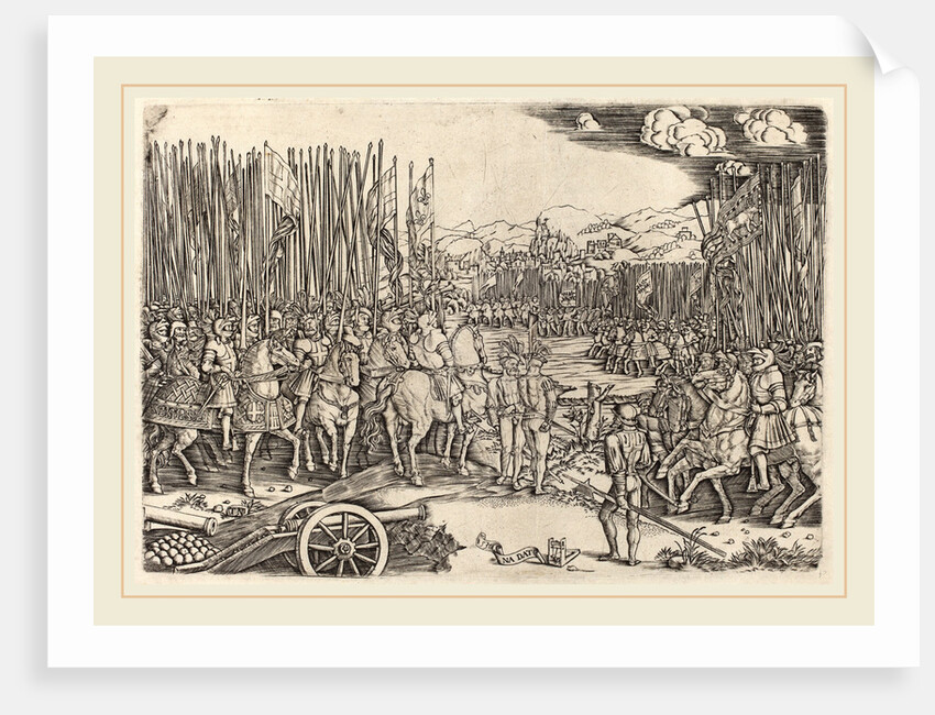 The Two Armies at the Battle of Ravenna, probably c. 1512-1513 by Master NA.DAT with the Mousetrap