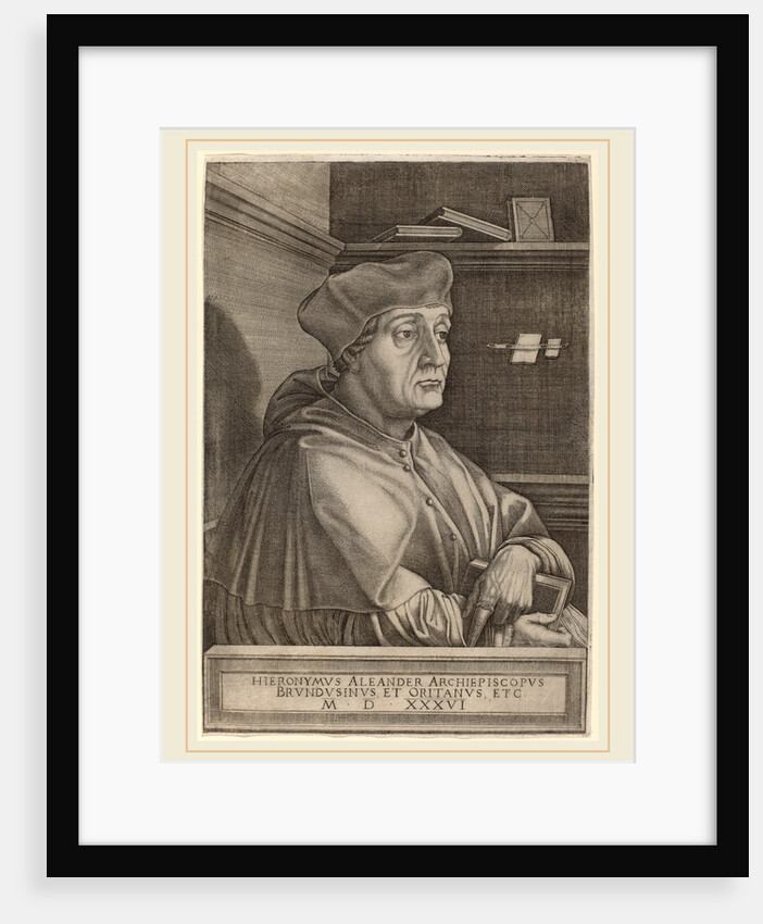 Hieronymus Alexander, Archbishop of Brindisi, 1536 by Agostino dei Musi