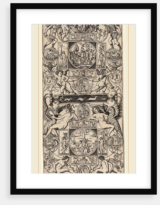 Ornament Panel with Orpheus and the Judgment of Paris, c. 1507 by Nicoletto da Modena