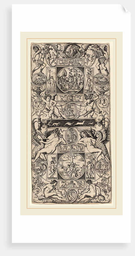 Ornament Panel with Orpheus and the Judgment of Paris, c. 1507 by Nicoletto da Modena