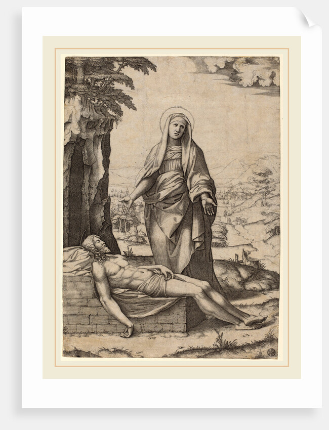 The Lamentation of the Virgin, 1510 by Marcantonio Raimondi