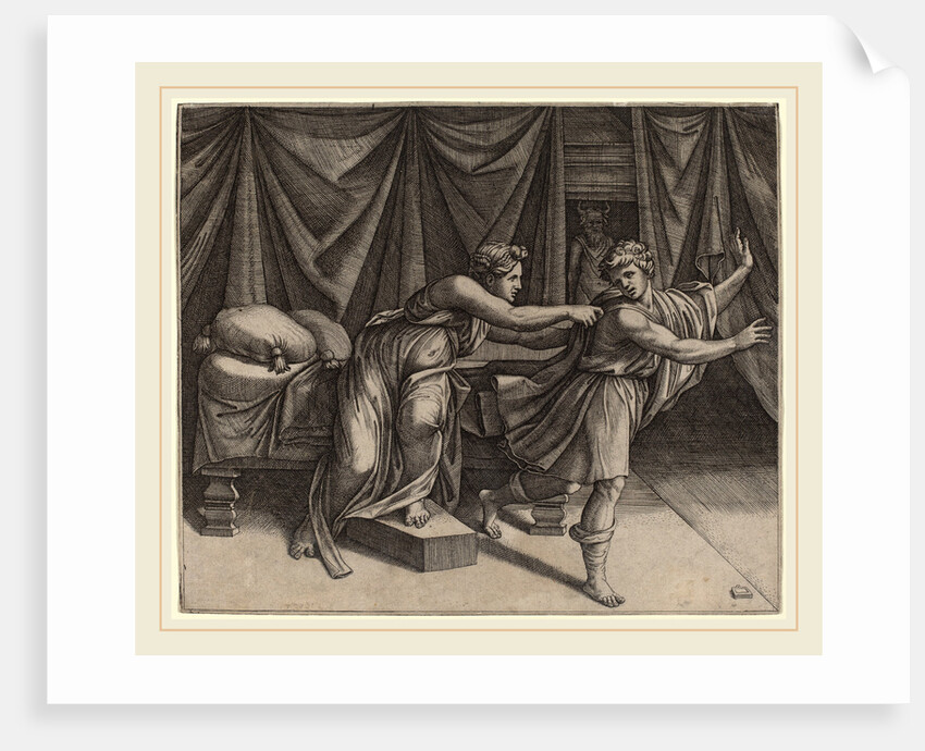 Joseph and Potiphar's Wife by Marcantonio Raimondi