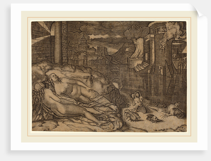 Raphael's Dream by Marcantonio Raimondi