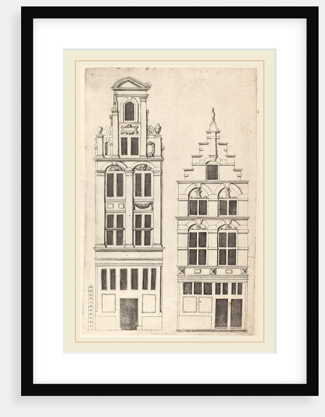 Dutch Facade Elevation: pl. 5, c. 1642 by Vignola and anonymous engraver